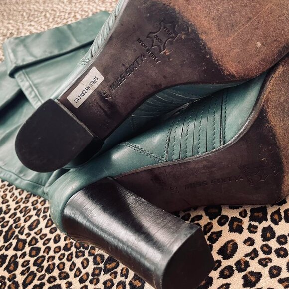 vintage miss sixty Italian leather knee high boots - Picture 7 of 7